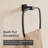 Fairbanks Wall Mounted Towel Ring in Satin Black-125336787