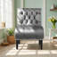 Élégant fauteuil d'appoint en velours pour chambre à coucher, bureau - Rembourrage doux et résistant sans accoudoirs avec coussin éponge Idéal salon, décoration-129618994
