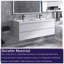 Meuble-lavabo double 60 po avec plateau en résine Princeton-1511785997