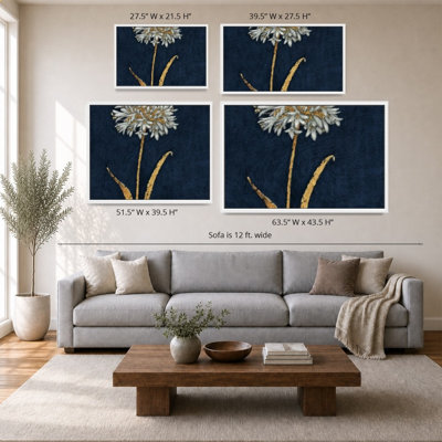 «Shimmering Summer I Indigo» par James Wiens - impression sur toile