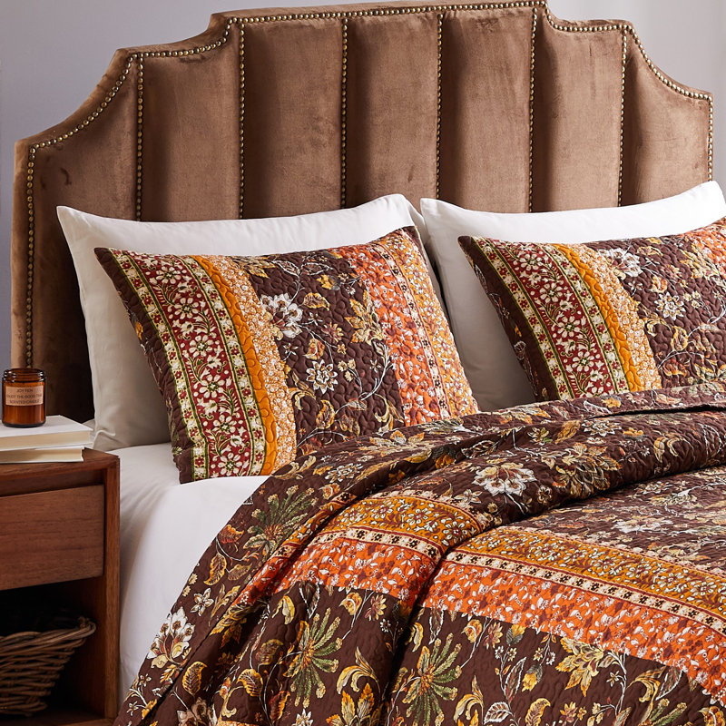 Greenland Home Fasions Audrey Chocolate Standard Sham, 20x26, Standard