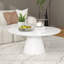 Table basse ronde moderne blanche Lippa-327404161
