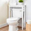 Étagère de salle de bain Hembree, l 27 po x H 37 po, blanche, organisateur de salle de bain peu encombrant avec tablette fixe et grille ouverte, idéale pour les articles de toilette et les serviettes