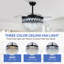 Ventilateur de plafond 48 "à intensité variable avec lumières DEL et télécommande-1681693682