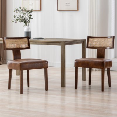Chaises de salle à manger rembourrées Farhat (ensemble de 2)