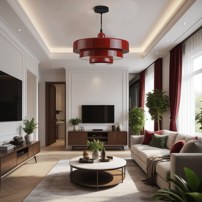 Epone 0 - Light Pendant, Red