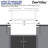 Rectangular Fireclay 32" L x 19" W Fireclay Undermount Kitchen Sink with Basket Strainer and Sink Grid-80322147
