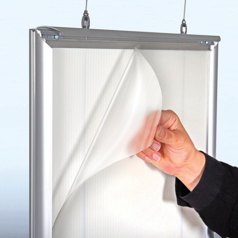 22"W x 28"H Double-Sided Hanging Snap Frame