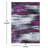 Alexavior Purple/Gray Abstract Scraped Pattern Area Rug-764583821