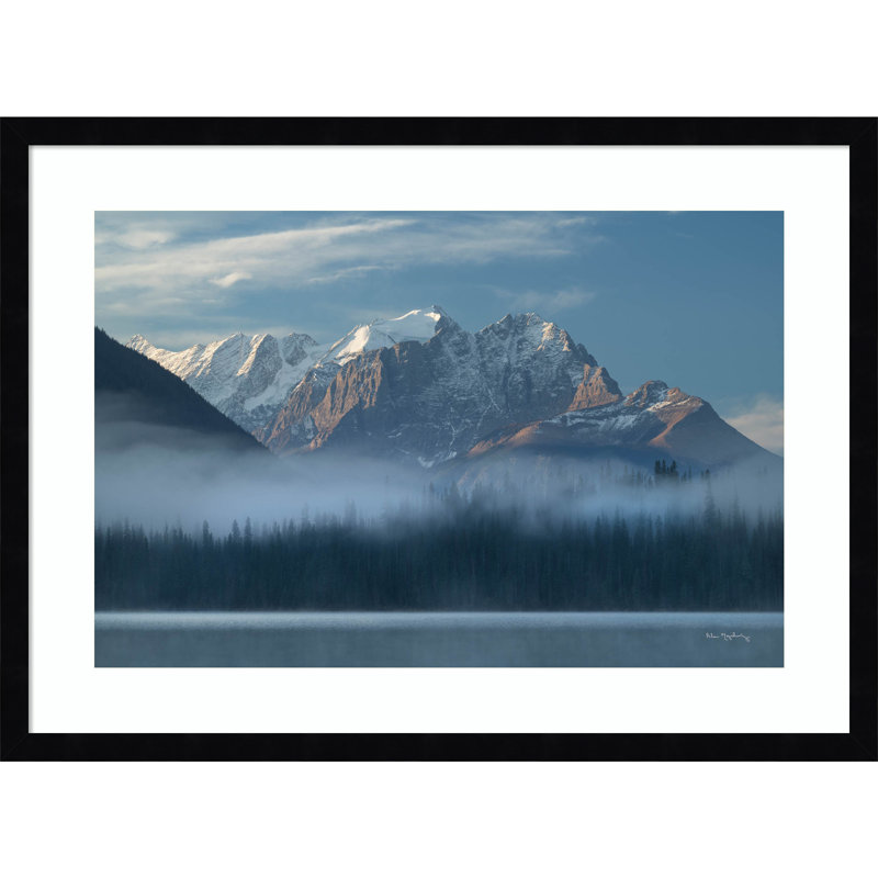 «Mount Vaux and Emerald Lake» par Alan Majchrowicz, reproduction d'art encadrée sur bois, H 19 po x l 25 po