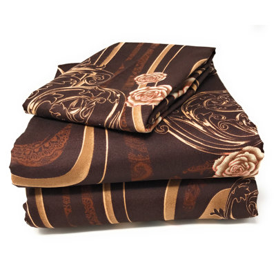 Melted Traditional Polyester Floral Duvet Cover