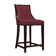 Upholstered Counter Stool with Solid Wood Frame