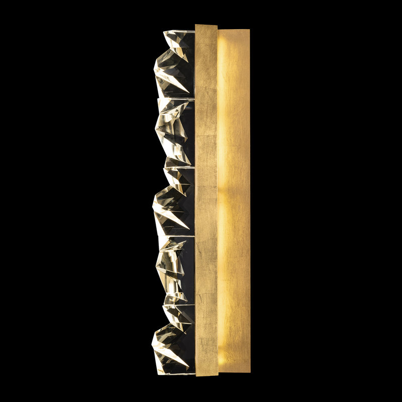 4 - Light LED Flush Mounted Sconce, Gold Leaf