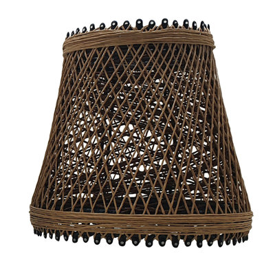 18cm H Bell Lamp Shade ( Uno ) in Brown