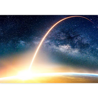 Planet In Outer Space Galaxy Border