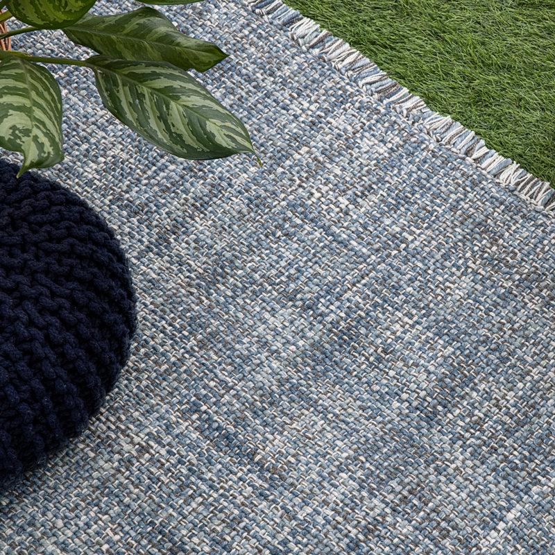 Morris Hand Woven Indoor/Outdoor Rug, Runner 2'6" x 8'