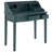 Modern Paignt Writing Desk with Storage Hutch – Solid Wood Frame, Shelves & Cubbies for Home, Office-771068803