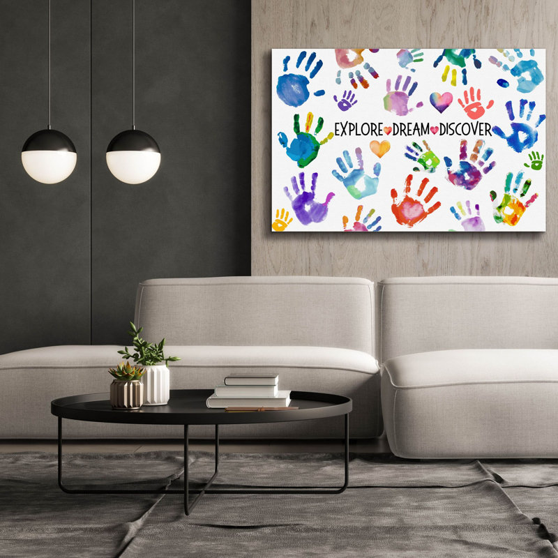 «Kids Rock A» par Jean Plout, art mural sur toile, H 40 po x l 60 po x P 1,5 po