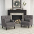 Arnice 29" W Button Tufted Upholstered Club Chair with Nailhead Trim