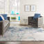 Tapis contemporain ivoire / bleu foncé KI60 Ivory Shore-245807268