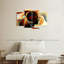 Ensemble de 4 pièces expressionnistes sur toile-37294396