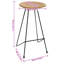 Imogene Counter Stool with Metal Frame