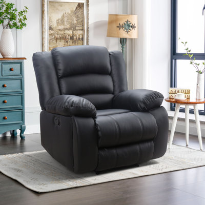 Fauteuil inclinable manuel en cuir végétalien Lamyiah