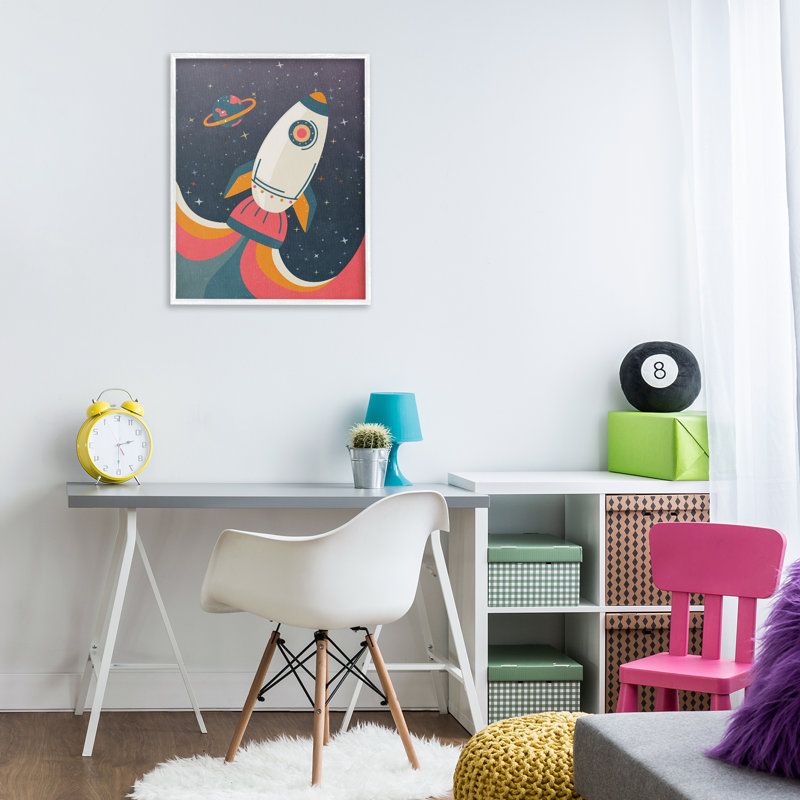 Art rétro giclée encadrée noire par Nataly White, H 30 po x l 24 po, Estampe numérique encadrée blanc bord de mer