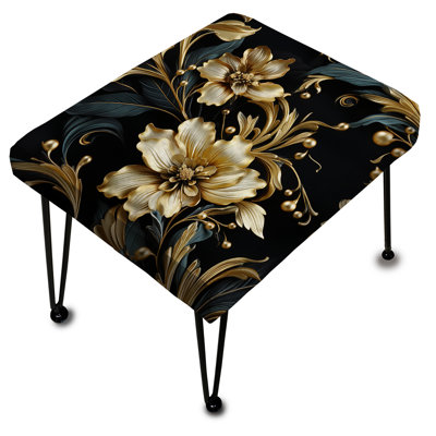 Repose-pieds doré Serenity - Damask