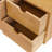 Adalard Mini Bamboo Desk Drawer Tabletop Storage Box with Three Drawers