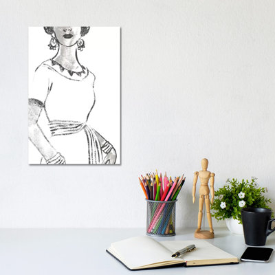 Fashion Plate Power I by June Erica Vess - Wrapped Canvas Gallery-Wrapped Canvas Giclée