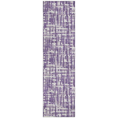 Ayani Purple Washable Indoor-Outdoor Rug - 