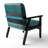 Abstract Colorful Lines Pattern Grunge - Upholstered Modern Accent Chair and Arm Chair-781196892