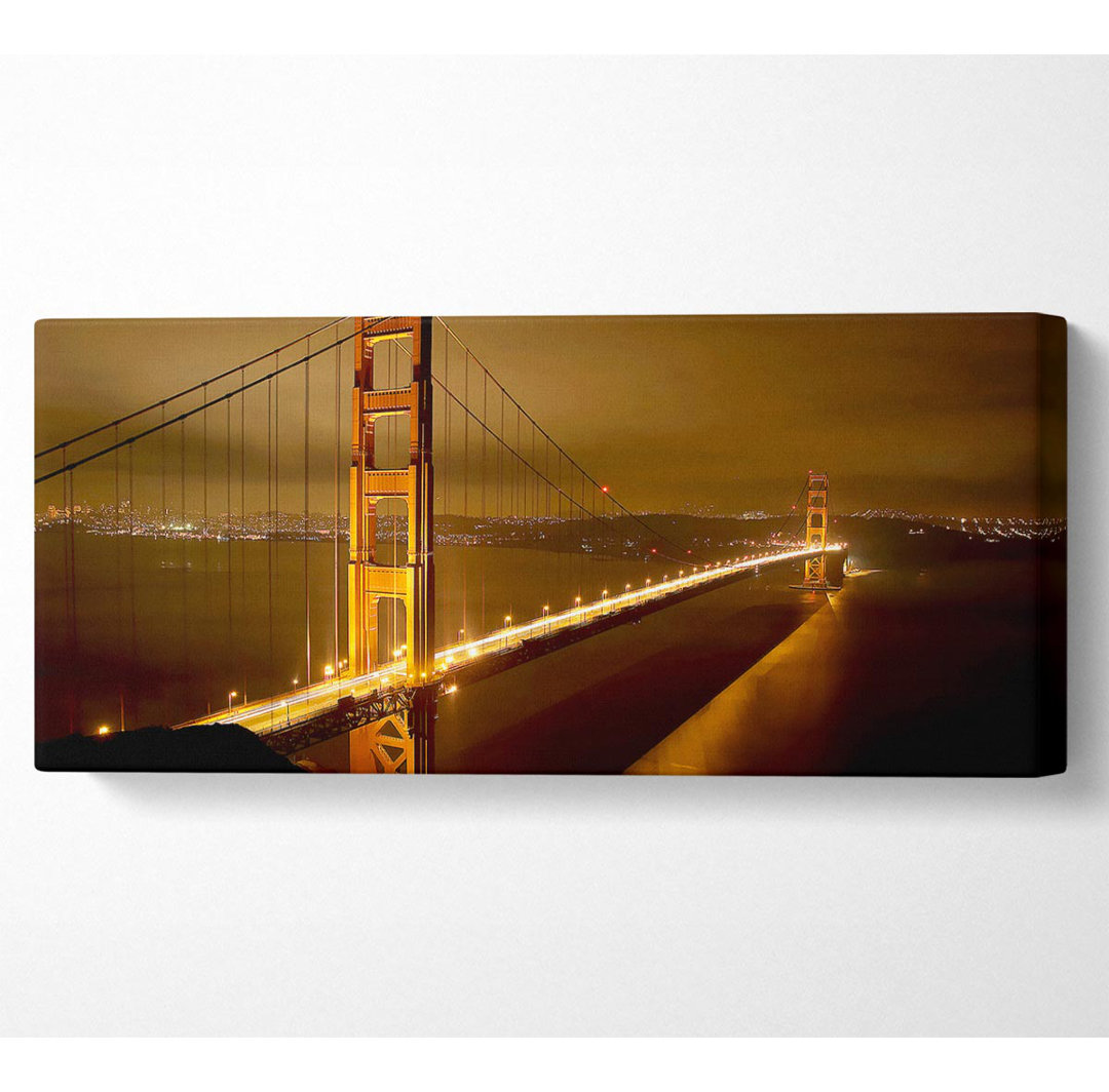 San Francisco Brücke Goldener Nebel - Druck