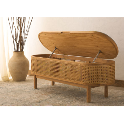 Armalda Polyester Upholstered Storage Bench