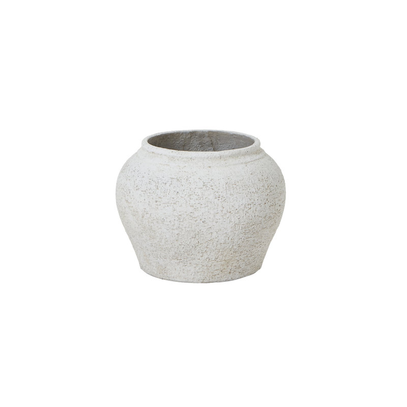 Alhakim Handmade Ceramic Pot Planter, White