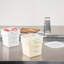  Boîte de 10 contenants pour aliments avec bacs de rangement en plastique pour cuisine avec marqueurs de volume et éco-responsable en polypropylène translucide-1104835583