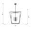 Ellen Degeneres Viota 4 Light Dining Room Entry Hallway Pendant-829677350-829677348