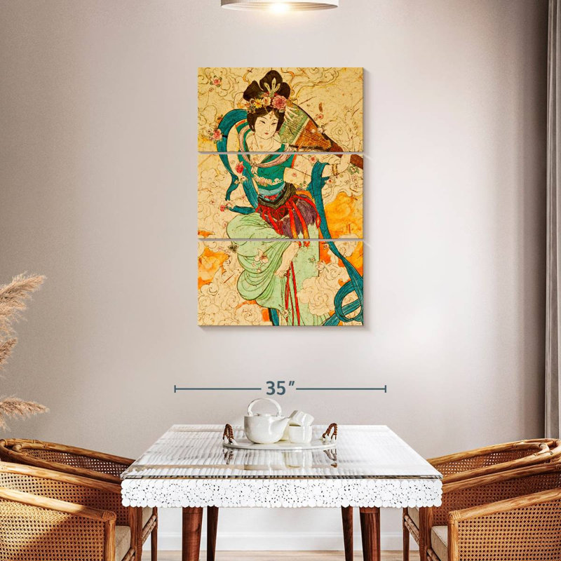 Musicienne chinoise Leisha, H 45 po x l 28 po