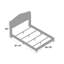 Lit tapissier standard Abrams-1242306807