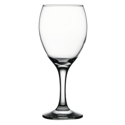 Hidayaah 11.4968oz. 100% Glass Wine Glass Set