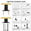 Lampadaire extérieur de 42 cm (16,5 pouces) avec mât en acier de 3 m (10 pieds), 750 DEL, alimentation solaire, étanche IP65, sans chargeur CC-1304666922-1292735885