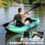 Outsunny 2.5' Inflatable Kayak 2-person Sit on Canoe with Paddles-126281060