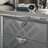 Silver Finish Nightstand With Hidden Jewelry Drawer, Acrylic Legs, And USB Port For Bedroom | Gift Idea-1803610064