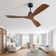 Sofucor Kemp 52" 3-Solid Wood Blade Classic Ceiling Fan with Remote Control and no Lights
