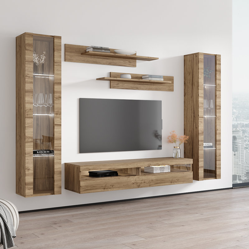 Meuble audio-vidéo Fly 100 A 35TV, Chêne
