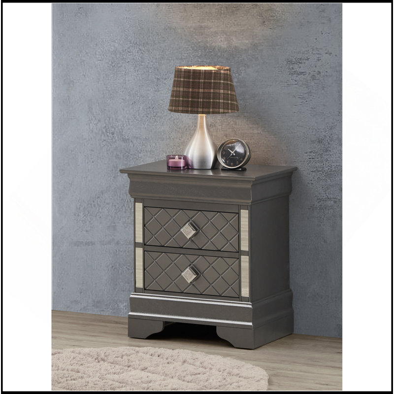 Sleek Nightstand, Black