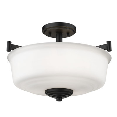 Alayanna Glass Semi Flush Mount