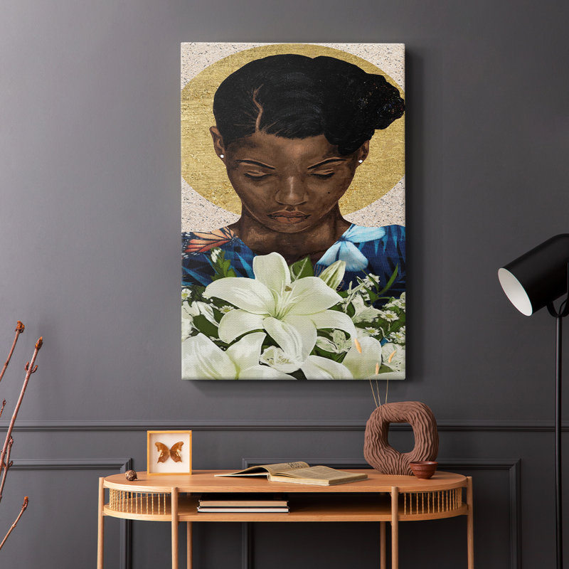 Méditation II - Cavas enveloppés de galerie, H 36 po x l 24 po