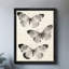 Art mural papillon noir, aquarelle encadrée de style rétro-1744254424